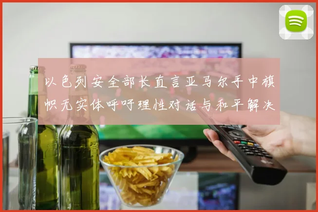 以色列安全部长直言亚马尔手中旗帜无实体呼吁理性对话与和平解决方案
